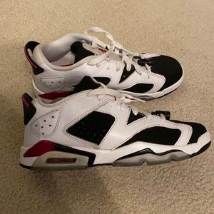 Air Jordan 6 Low GS white/black Fireberry Fuchsia